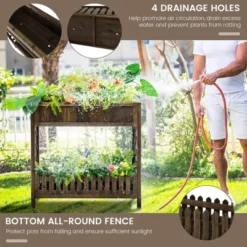 Costway 2-Tier Wood Raised Garden Bed Elevated Planter Box For Vegetable, Fruit, Herb -Outdoor Deals Garden Store GUEST 0081839a d7a2 468c aae0 a557870871bd