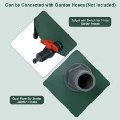 Costway 53 Gallon Portable Rain Barrel Water Collector Collapsible Tank W/Spigot Filter -Outdoor Deals Garden Store GUEST 00b78fd1 401e 41fe 8f43 10ed2b6fea7d