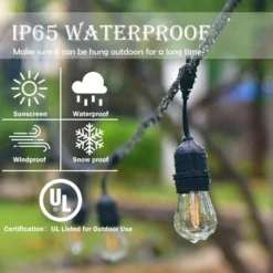 Costway 48FT LED Outdoor Waterproof Commercial Grade Patio Globe String Lights Bulbs -Outdoor Deals Garden Store GUEST 022f671e 0782 4ae8 9eb7 c68248cd3e96