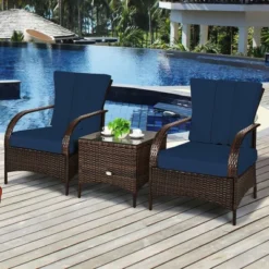 Costway 3 PCS Patio Rattan Furniture Set W/ Coffee Table & 2 Rattan Chair 12 Costway 3 PCS Patio Rattan Furniture Set W/ Coffee Table & 2 Rattan Chair -Outdoor Deals Garden Store GUEST 025cdf98 df33 4e6f ad0c 919067aed42a