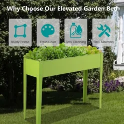 Costway 40''x12'' Outdoor Elevated Garden Plant Stand Raised Tall Flower Bed -Outdoor Deals Garden Store GUEST 054b8c9b d629 438e 9bdd 4e78d713a1ad