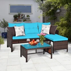 Costway 3PCS Patio Wicker Rattan Sofa Set Outdoor Sectional Conversation Set 16 Costway 3PCS Patio Wicker Rattan Sofa Set Outdoor Sectional Conversation Set -Outdoor Deals Garden Store GUEST 057a348c bf76 4deb af48 de2aa6271d23