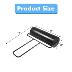 Costway 17-Gallon Lawn Roller Heavy-Duty Steel Push/Pull Sod Roller 36'' X 12'' Black