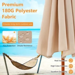 Costway 9.5 FT Patio Rope Pulley Wooden Umbrella Market W/Fiberglass Ribs Outdoor Beige 13 Costway 9.5 FT Patio Rope Pulley Wooden Umbrella Market W/Fiberglass Ribs Outdoor Beige -Outdoor Deals Garden Store GUEST 0c70073c 14a5 4c8f 833b b8a02c3b8d21