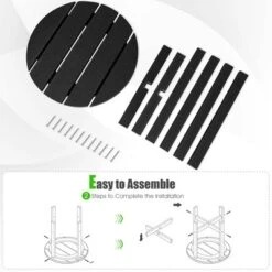 Costway 18'' Patio Round Adirondack Side Table Weather Resistant HDPE Garden -Outdoor Deals Garden Store GUEST 0d55c24f 1cec 4c48 8ca1 5766556ff282