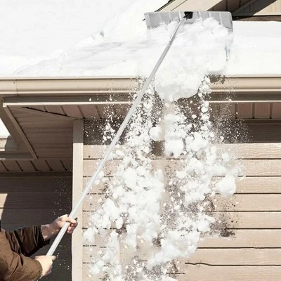 Costway 20FT Snow Roof Rake Reinforced Aluminum Snow Removal Tool For Roof 2 Costway 20FT Snow Roof Rake Reinforced Aluminum Snow Removal Tool For Roof - Image 2