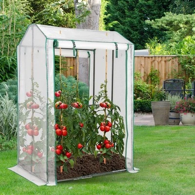 Costway 39'' X 32'' X 59'' Walk-in Garden Greenhouse Warm House For Plant Growing 1 Costway 39'' X 32'' X 59'' Walk-in Garden Greenhouse Warm House For Plant Growing