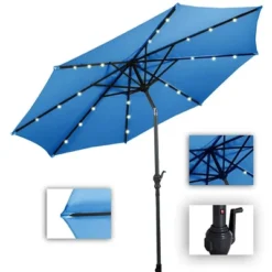 Costway 10ft Solar Lights Patio Umbrella Outdoor W/ 36 LBS Steel Umbrella Stand 19 Costway 10ft Solar Lights Patio Umbrella Outdoor W/ 36 LBS Steel Umbrella Stand -Outdoor Deals Garden Store GUEST 10e0cb6f 9df0 449c b11b 5fece67c012c