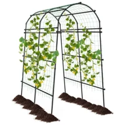 Costway 7.5FT Garden Arch Trellis Outdoor Plant Support Archway For Climbing Vine Flower -Outdoor Deals Garden Store GUEST 123cb4b4 00ff 4ae4 ba2a 75f4e39c10ac