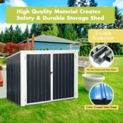 Costway 6x3FT Horizontal Storage Shed 68 Cubic Feet For Garbage Cans Tools Accessories -Outdoor Deals Garden Store GUEST 1449d4a0 440a 4999 9dde 877e11ca9b71