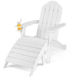 Costway HDPE Patio Adirondack Chair & Folding Footrest Set All-Weather Outdoor WhiteBlackGreyTurquoise 25 Costway HDPE Patio Adirondack Chair & Folding Footrest Set All-Weather Outdoor WhiteBlackGreyTurquoise -Outdoor Deals Garden Store GUEST 17010139 d606 430b ac4d d44fd754ebe3