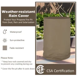 Costway 16'' Round Outdoor Propane Fire Pit W/Lava Rocks Waterproof Cover 30000 BTU 15 Costway 16'' Round Outdoor Propane Fire Pit W/Lava Rocks Waterproof Cover 30000 BTU -Outdoor Deals Garden Store GUEST 1770f2ff 6bf3 4829 b974 7461aeb7a202