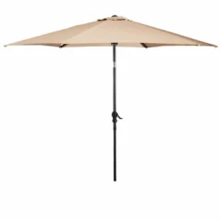 Costway 9FT Patio Umbrella Patio Market Steel Tilt W/ Crank Outdoor Yard Garden, White -Outdoor Deals Garden Store GUEST 181f90f7 f97f 4f00 a7c6 af554c9f5de4