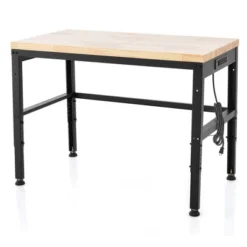 Costway 48" Adjustable Work Bench Heavy-Duty Steel Frame Worktable With Power Outlets -Outdoor Deals Garden Store GUEST 1b9c5542 d4e3 4a89 b718 49106acb2b6c