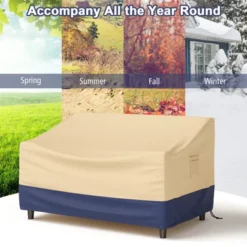 Costway Patio 60''x43'' 2-Seater Bench Loveseat Deep Sofa Cover Waterproof Handle Air Vent -Outdoor Deals Garden Store GUEST 1d7867ca 1237 4b89 8f1e 75b918833e5f