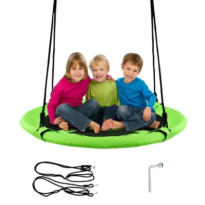 Costway 40" Flying Saucer Tree Swing Indoor Outdoor Play Set Kids Christmas Gift BlueGreen Pink 12 Costway 40" Flying Saucer Tree Swing Indoor Outdoor Play Set Kids Christmas Gift BlueGreen Pink - Image 12