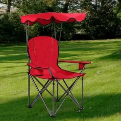 Costway Portable Folding Beach Canopy Chair W/ Cup Holders Bag Camping Hiking Outdoor -Outdoor Deals Garden Store GUEST 2128ea7b a99b 4ebb a595 6a3047cb3aaf