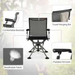 Costway 360 Degree Silent Swivel Hunting Chair W/ All-terrain Feet Pads Support 400 LBS 15 Costway 360 Degree Silent Swivel Hunting Chair W/ All-terrain Feet Pads Support 400 LBS -Outdoor Deals Garden Store GUEST 2441128e e7c9 400f 9f2b 036494cabf0b