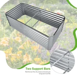 Costway Raised Garden Bed Large Metal Planter Box Kit For Vegetable Herb 6' X 3' X 2' -Outdoor Deals Garden Store GUEST 2470048f ed4e 46bd 87f3 70711b87098e