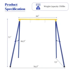 Extra Large Heavy Duty A-Frame Steel Swing Stand Set 40” Nest Tree Swing Yellow -Outdoor Deals Garden Store GUEST 2743a7d7 4084 4e3d 91f9 2eeba5db3ab8 1