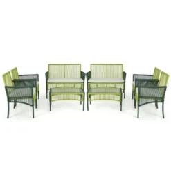 Costway 4PCS/8PCS Patio Round Wicker Conversation Set With Cushions Tempered Glass Side Table 20 Costway 4PCS/8PCS Patio Round Wicker Conversation Set With Cushions Tempered Glass Side Table -Outdoor Deals Garden Store GUEST 28259106 ffd5 4b46 8207 7ef1a4a932b7