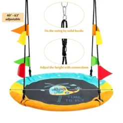 Costway 40'' Flying Saucer Tree Swing Indoor Outdoor Swing W/Hanging Strap Helicopter -Outdoor Deals Garden Store GUEST 288ecfd4 cb3a 4cd5 91e3 7cc668126475