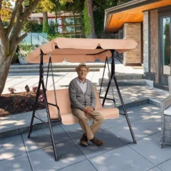 Costway Loveseat Patio Canopy Swing Glider Hammock Cushioned Steel Frame Outdoor 10 Costway Loveseat Patio Canopy Swing Glider Hammock Cushioned Steel Frame Outdoor -Outdoor Deals Garden Store GUEST 2c8d52c4 14c6 4c64 af75 f0c6f408fc29