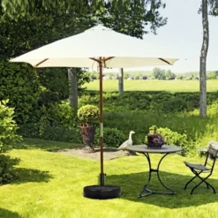 Costway 20'' Round 23L Water Filled Umbrella Base Stand Self-filled Patio Furniture Black -Outdoor Deals Garden Store GUEST 2d607685 2d7c 431b 8cc2 599595ec8377