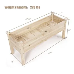 Costway Raised Garden Bed Elevated Planter Box Wood For Vegetable Flower Herb 12 Costway Raised Garden Bed Elevated Planter Box Wood For Vegetable Flower Herb -Outdoor Deals Garden Store GUEST 2db0d155 c771 4b4f b93f b2a51dc94564