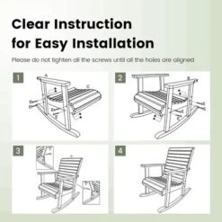 Costway Patio Wooden Rocking Chair High Back Fir Wood Armchair Natural Garden Yard 12 Costway Patio Wooden Rocking Chair High Back Fir Wood Armchair Natural Garden Yard -Outdoor Deals Garden Store GUEST 2f182ee0 d580 42c4 9aea b71b986176c9