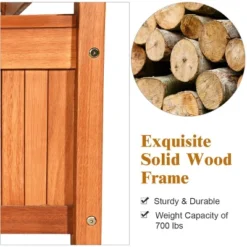 Costway 42'' Storage Bench Deck Box Solid Wood Seating Container Tools Toys W/Backrest 14 Costway 42'' Storage Bench Deck Box Solid Wood Seating Container Tools Toys W/Backrest -Outdoor Deals Garden Store GUEST 30fa4548 ec40 4798 b9f8 2aa0b37876f7