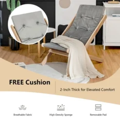 Costway Set Of 4 Foldable Wood Sling Beech Chairs W/ 3 Adjustable Positions&Free Cushion 10 Costway Set Of 4 Foldable Wood Sling Beech Chairs W/ 3 Adjustable Positions&Free Cushion -Outdoor Deals Garden Store GUEST 3b1f0f20 d5e7 443e 8901 86636d8afd9f