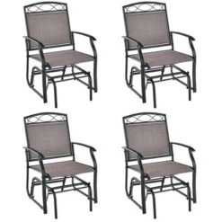 Costway 2pcs Patio Glider Set Single Swing Rocking Chair Heavy-Duty Metal Frame Outdoor 20 Costway 2pcs Patio Glider Set Single Swing Rocking Chair Heavy-Duty Metal Frame Outdoor -Outdoor Deals Garden Store GUEST 3bc5326b c29b 4a25 b39c b9f76c048afb