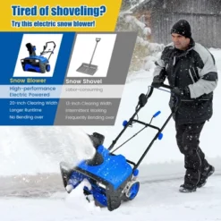 Costway 20" Electric Snow Thrower 120V 15Amp Snow Blower W/180° Rotatable Chute 2 Lights -Outdoor Deals Garden Store GUEST 3d6655ed 5a35 4ab4 909f 9689dcb739a2