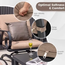 Costway 5pcs Patio Rocking Chairs 4-in-1 Fire Pit Table Heavy-Duty Conversation Outdoor 15 Costway 5pcs Patio Rocking Chairs 4-in-1 Fire Pit Table Heavy-Duty Conversation Outdoor -Outdoor Deals Garden Store GUEST 3e45007d 4ad2 4737 b289 fe215a6c65d8