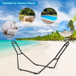 Costway Hammock Stand Heavy Duty Steel Frame Hanging Hooks Indoor Outdoor -Outdoor Deals Garden Store GUEST 3ed36b7b b7a2 49bf b93f dfd41da1f9ab