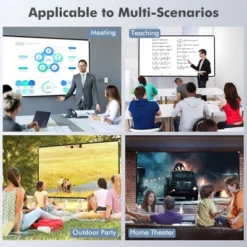 Costway 120'' Projector Screen W/ Stand 16:9 HD 4K Indoor Outdoor Projection Movie Screen -Outdoor Deals Garden Store GUEST 3fabbf8b c5a5 4225 a8a5 c1b3448ab158