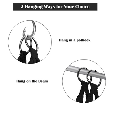 Costway Hanging Hammock Chair Cotton Rope Macrame Swing Indoor Outdoor GrayBlackTurquoise 5 Costway Hanging Hammock Chair Cotton Rope Macrame Swing Indoor Outdoor GrayBlackTurquoise - Image 5