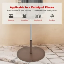 Costway 9ft Patio Umbrella Outdoor W/ 50 LBS Round Umbrella Stand W/ Wheels 16 Costway 9ft Patio Umbrella Outdoor W/ 50 LBS Round Umbrella Stand W/ Wheels -Outdoor Deals Garden Store GUEST 43f42b9f c004 4e10 a544 3ebbcfded925