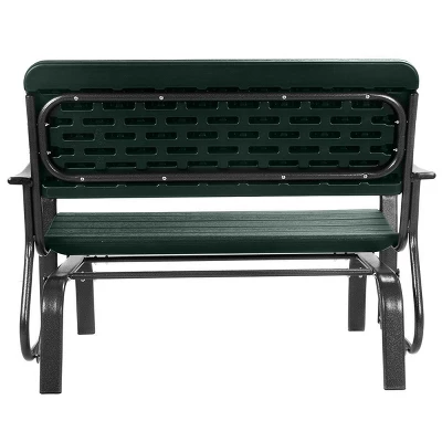 Costway Outdoor Patio Swing Porch Rocker Glider Bench Loveseat Garden Seat Steel 8 Costway Outdoor Patio Swing Porch Rocker Glider Bench Loveseat Garden Seat Steel - Image 8
