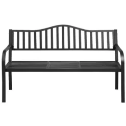 Costway Patio Garden Bench Steel Frame Adjustable Center Table Outdoor Porch Loveseats -Outdoor Deals Garden Store GUEST 4b020b8a 3aa8 4ad3 a37e ba4a57281e6b