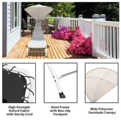 Costway Chaise Lounge Chair With Canopy, Hammock Chair With Canopy -Outdoor Deals Garden Store GUEST 4e77aa01 c706 4e7b b463 3d5cbb15a96f