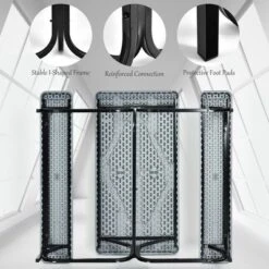 Costway Picnic Table Bench Set Outdoor Camping Backyard Garden Patio Party All Weather Gray/Green -Outdoor Deals Garden Store GUEST 512a62ec d2f9 49ab a3ea c57ab99abe27