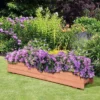 28/36/40 Inch Wooden Flower Planter Box Garden Yard Decorative Window Box Rectangular