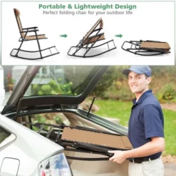 Costway Folding Rocking Chair Porch Patio Indoor Foldable Rocker Seat With Headrest 13 Costway Folding Rocking Chair Porch Patio Indoor Foldable Rocker Seat With Headrest -Outdoor Deals Garden Store GUEST 584aa593 d052 4752 aa8d 4418b1eb4a63