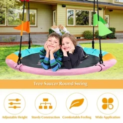 Costway 40'' Flying Saucer Tree Swing Indoor Outdoor Swing Play Set W/Hanging Strap Horse -Outdoor Deals Garden Store GUEST 5955d0ae 6f51 4cd9 8605 f6057a563a4f