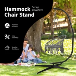 Costway C Hammock Frame Stand Solid Steel Construction 12 Costway C Hammock Frame Stand Solid Steel Construction -Outdoor Deals Garden Store GUEST 598fa54f dbc7 43ce 8a59 8a102f9c8f55