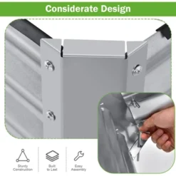 Costway Raised Garden Bed Large Metal Planter Box Kit For Vegetable Herb 6' X 3' X 2' -Outdoor Deals Garden Store GUEST 5a322c3e d1e6 4cf4 964d f8dbf65f0a97