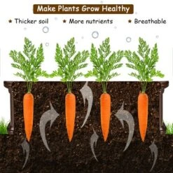 Costway 2 Pcs 48.5'' Raised Garden Bed Square Plant Box Planter Flower Vegetable Brown -Outdoor Deals Garden Store GUEST 5dfbe7b1 20ce 4f8f 9830 c97879874dcb 1