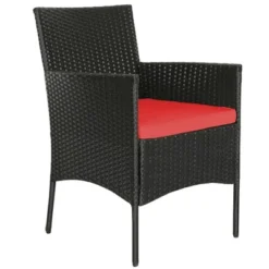 Costway 4PCS Rattan Patio Furniture Set Cushioned Sofa Chair Coffee Table Red 17 Costway 4PCS Rattan Patio Furniture Set Cushioned Sofa Chair Coffee Table Red -Outdoor Deals Garden Store GUEST 5e47e857 f748 4fe6 ad0f 574b1821f620